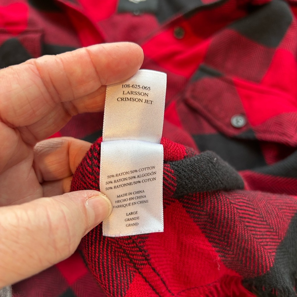 RAILS Larsson Embroidered button down in crimson jet. Tribal. Buffalo check. EUC - Picture 11 of 13
